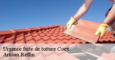 Urgence bâchage toiture à Coex